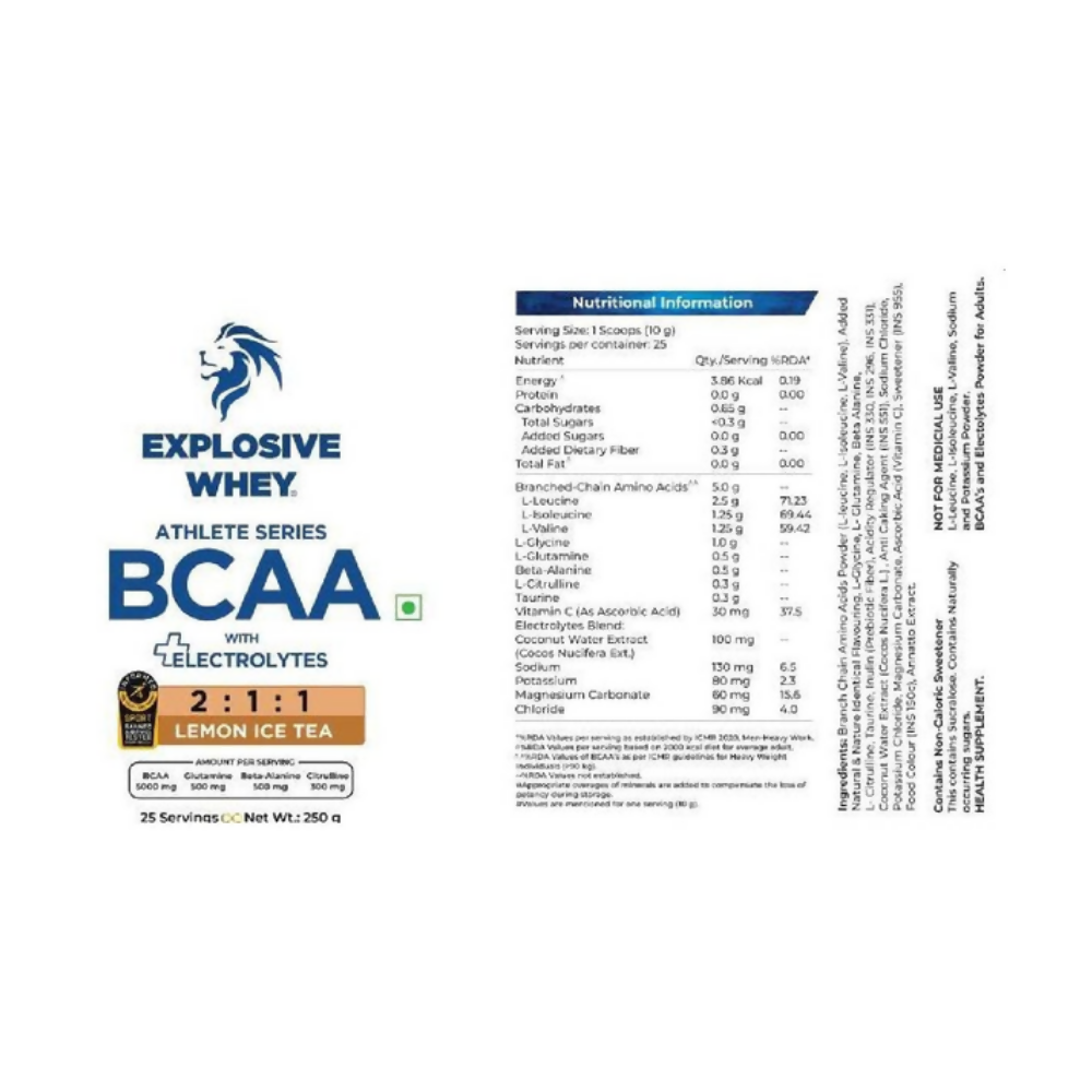 Explosive Whey Athlete Series BCAA | Swadesiicart
