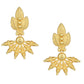 Joban Fashion Women Matte Gold Brass Earrings | Swadesiicart