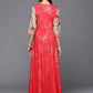 Ahalyaa Women's Traditional wear Ethnic Dress - Red | Swadesiicart