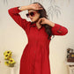 Jyoti Fashion Women's Red Rinkal Cotton Plain with Side Pocket Kurtis & Sets | Swadesiicart
