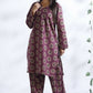 Breathables Wine Butta Print Cotton Kurta & Pants Set