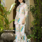 Women's Casual Fashionable Offwhite Muslin co-ord set - Rooh - Swadesiicart