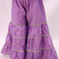 Lil Drama Mishti Purple Kurta and Sharara Set For Girls | Swadesiicart