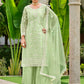 Pista Green Stone & Cording Work Festive Palazzo Suit - Emponline | Swadesiicart
