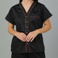 Breathables Women Cotton Night Suit Shirt And Shorts Co-Ord Set I Nightwear | Loungewear Set In Solid Colours