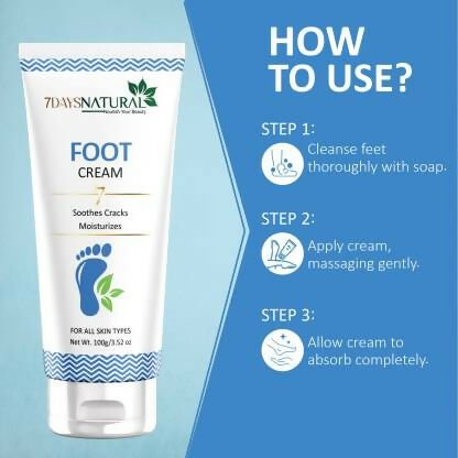 7 Days Feet Smooth Foot Crack Cracked Heel Repair Foot Cream - Swadesiicart