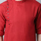 Even Apparels Maroon Pure Cotton Men's Kurta With Side Placket | Swadesiicart