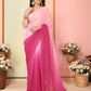 Pink Georgette Pedding Color Printed Ready To Wear Saree - Aalaya | Swadesiicart