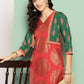 Ahalyaa Women's Traditional wear Kurta - Red | Swadesiicart