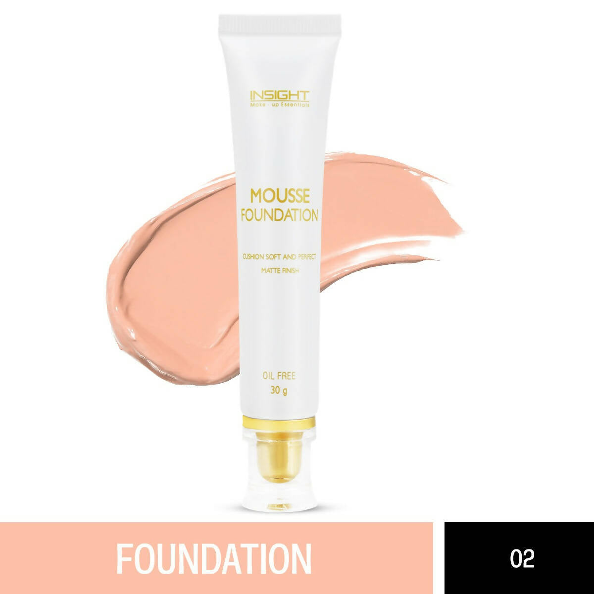 Insight Cosmetics Mousse Foundation - 02 Soft Honey - Swadesiicart