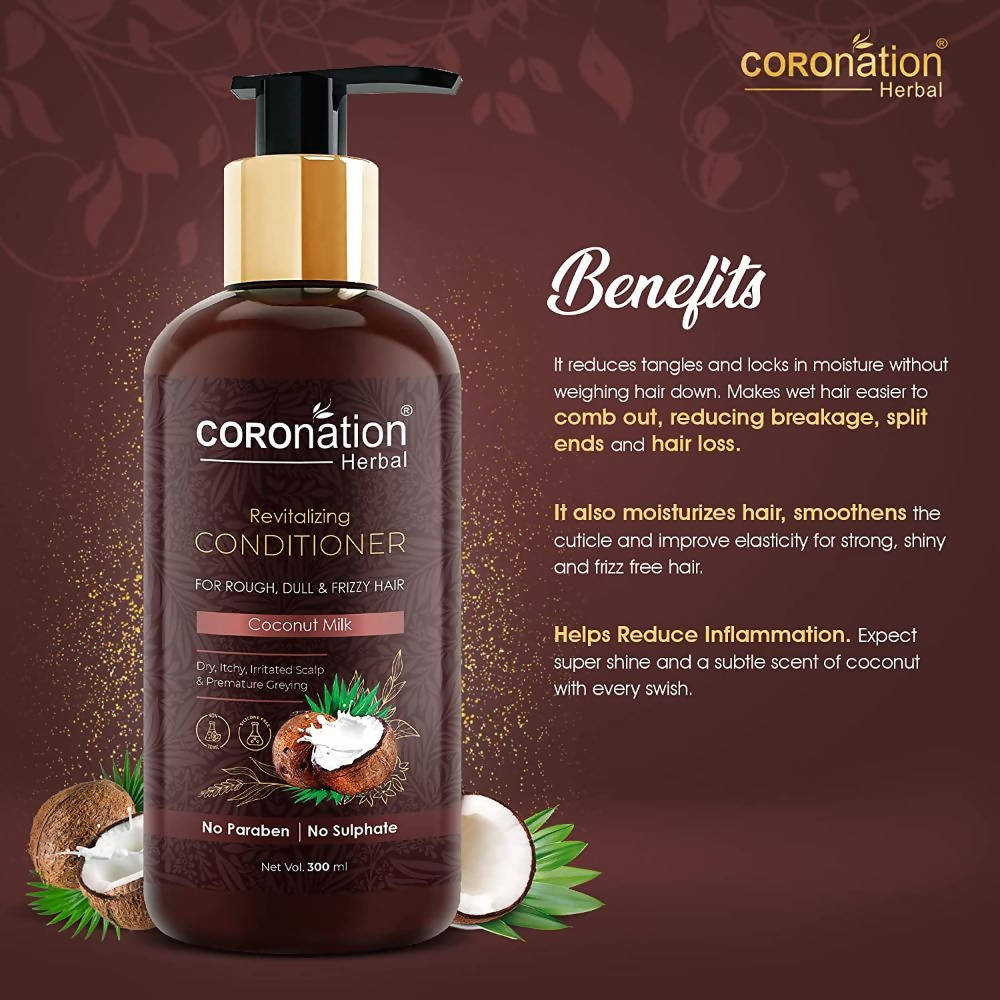 Coronation Herbal Coconut Milk Hair Conditioner - Limited Time Offer - Swadesiicart