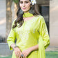 BulBul Akshyani Green Rayon Kurta Set with Dupatta - Swadesiicart