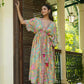 Women's Casual Fashionable Multi Mull Cotton co-ord set - Anya - Swadesiicart