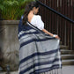 Beatitude Blue Cotton Handloom Saree
