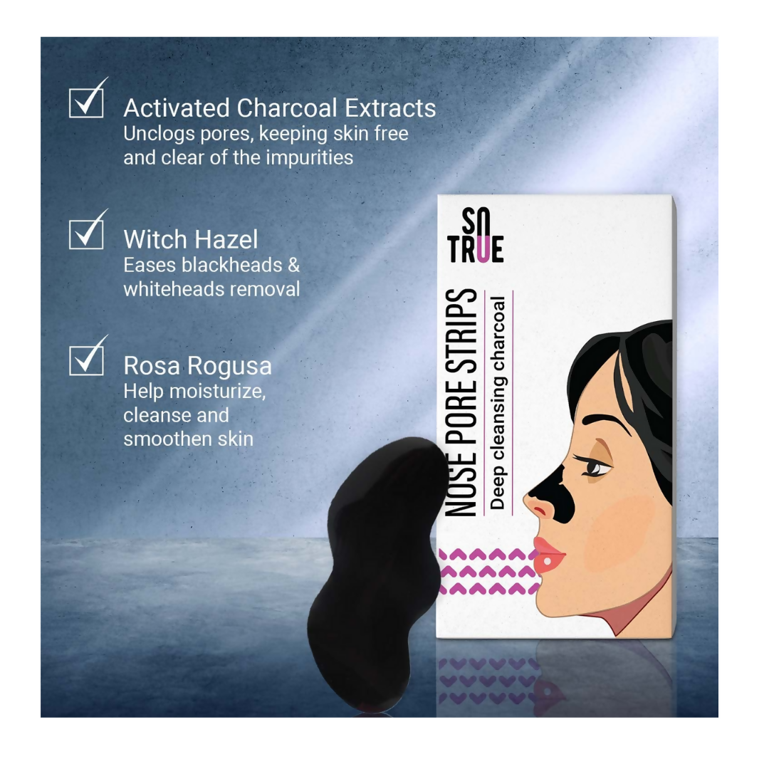Sotrue Charcoal Nose Pore Deep Cleansing Strips - Swadesiicart