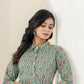 Kaajh Women's Green Printed Cotton Co-ord Set - Swadesiicart