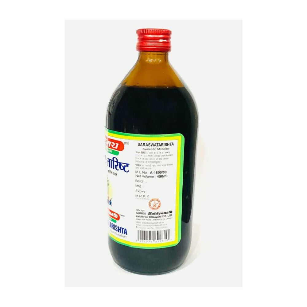 Baidyanath Jhansi Saraswatarishta Syrup - Swadesiicart