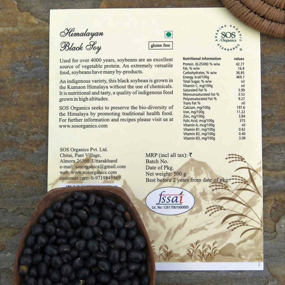 SOS Organics Himalayan Black Soy - Swadesiicart