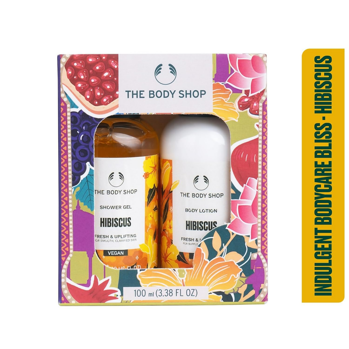 The Body Shop Hibiscus Shower Gel & Body Lotion Gift Set - Swadesiicart