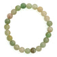 Green Avanturine Beads Elastic Bracelet - Ruby Raang | Swadesiicart