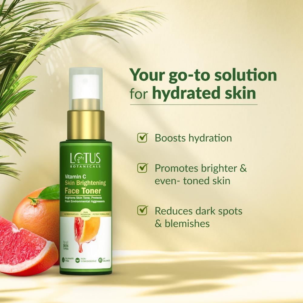 Lotus Botanicals 100x Vitamin C Skin Brightening Face Toner | Swadesiicart