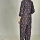 Morchari Digital Print Semi Muslin Co-Ord Set Top & Trouser-Multicolor - Swadesiicart