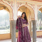 Lorenvalley Purple Pure Viscose Jacquard With Embroidered Sequins work Lehenga Choli | Swadesiicart