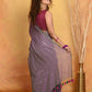 Very Much Indian Designer Mul Cotton Handloom Saree with Sequins - Dual Tone Lavender | Swadesiicart
