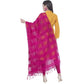 A R Silk Magenta Color Window Square Dupattas and Chunnis