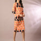 Myshka Women's Multi Printed Round Neck Party Top With Skirt Co-ord set - Swadesiicart