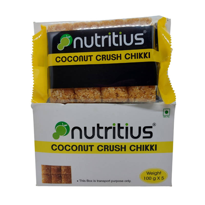 Nutritius Coconut Crunch Chikki | Swadesiicart