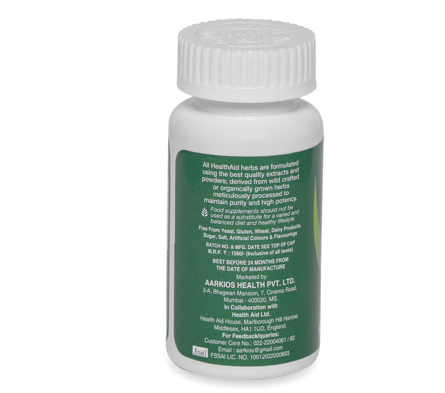 HealthAid Agnus Castus 550 mg Tablets | Swadesiicart