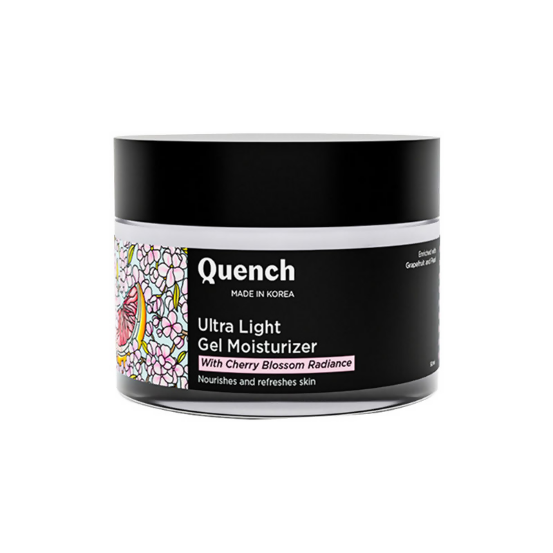 Quench Ultra Light Gel Moisturizer With 2% Niacinamide & Cherry Blossom For Intense Brightening | Swadesiicart
