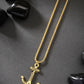 NVR Men Set of 2 Silver & Gold Stainless Steel Pendant with Chain | Swadesiicart