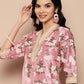 Ahalyaa Women's Traditional wear Kurta Set - Pink | Swadesiicart