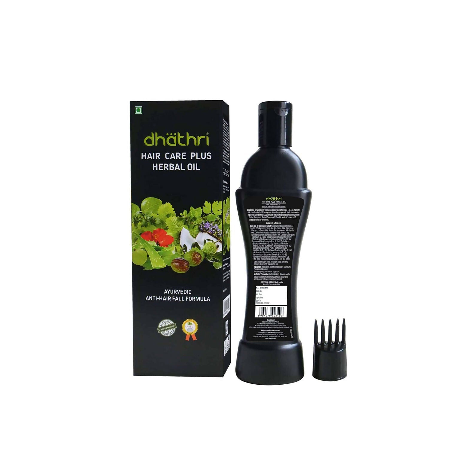 Dhathri Hair Care Plus Herbal Oil For Hair Growth & Intense Hair Fall - Swadesiicart