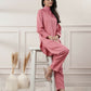 Joban Fashion Women's Rayon Peach Co-Ord Set - Swadesiicart