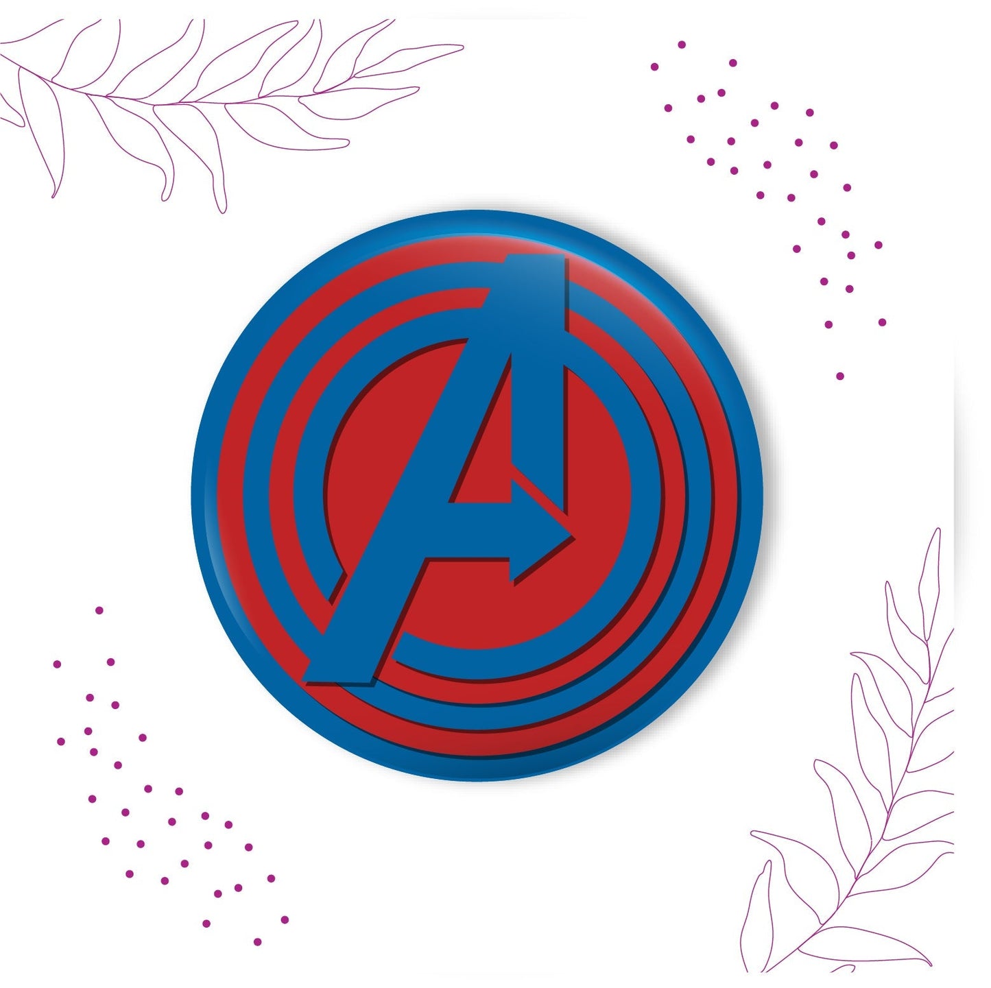 Indianvibez Avengers Metal Rakhi with Fridge Magnet - Kids Rakhi - Swadesiicart