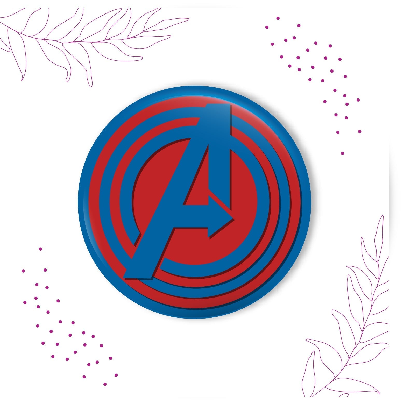 Indianvibez Avengers Metal Rakhi with Fridge Magnet - Kids Rakhi - Swadesiicart