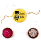 Indianvibez Batman Metal Rakhi with Fridge Magnet - Kids Rakhi - Swadesiicart
