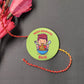 Indianvibez Bhukkad Bhai Metal Rakhi with Fridge Magnet - Kids Rakhi - Swadesiicart