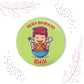 Indianvibez Bhukkad Bhai Metal Rakhi with Fridge Magnet - Kids Rakhi - Swadesiicart