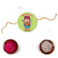 Indianvibez Bhukkad Bhai Metal Rakhi with Fridge Magnet - Kids Rakhi - Swadesiicart