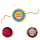 Indianvibez Caring Bhabhi Metal Rakhi/Lumba with Fridge Magnet - Kids Rakhi - Swadesiicart