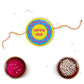 Indianvibez Caring Bhai Metal Rakhi with Fridge Magnet - Kids Rakhi - Swadesiicart