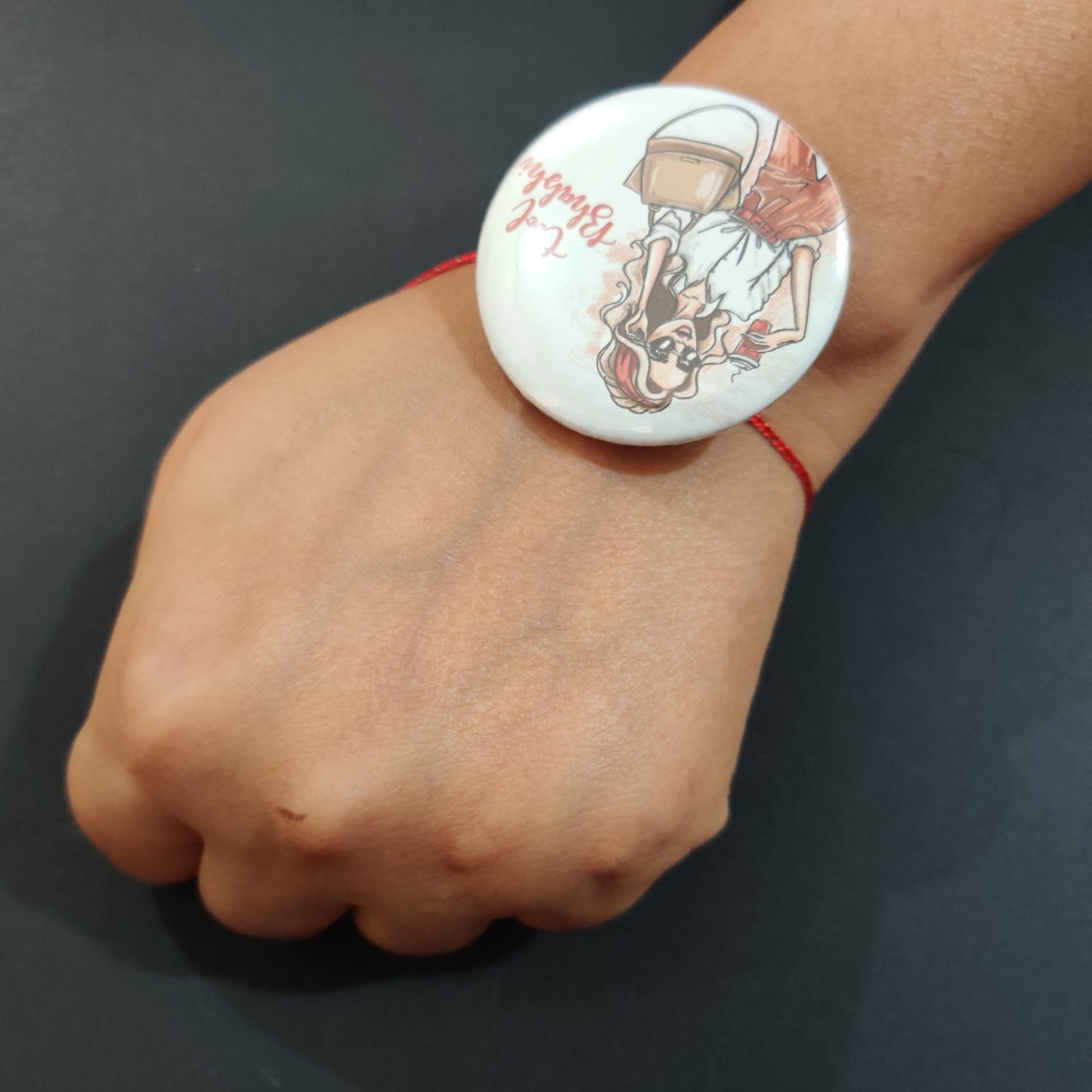 Indianvibez Cool Bhabhi Metal Rakhi/Lumba with Fridge Magnet - Kids Rakhi - Swadesiicart