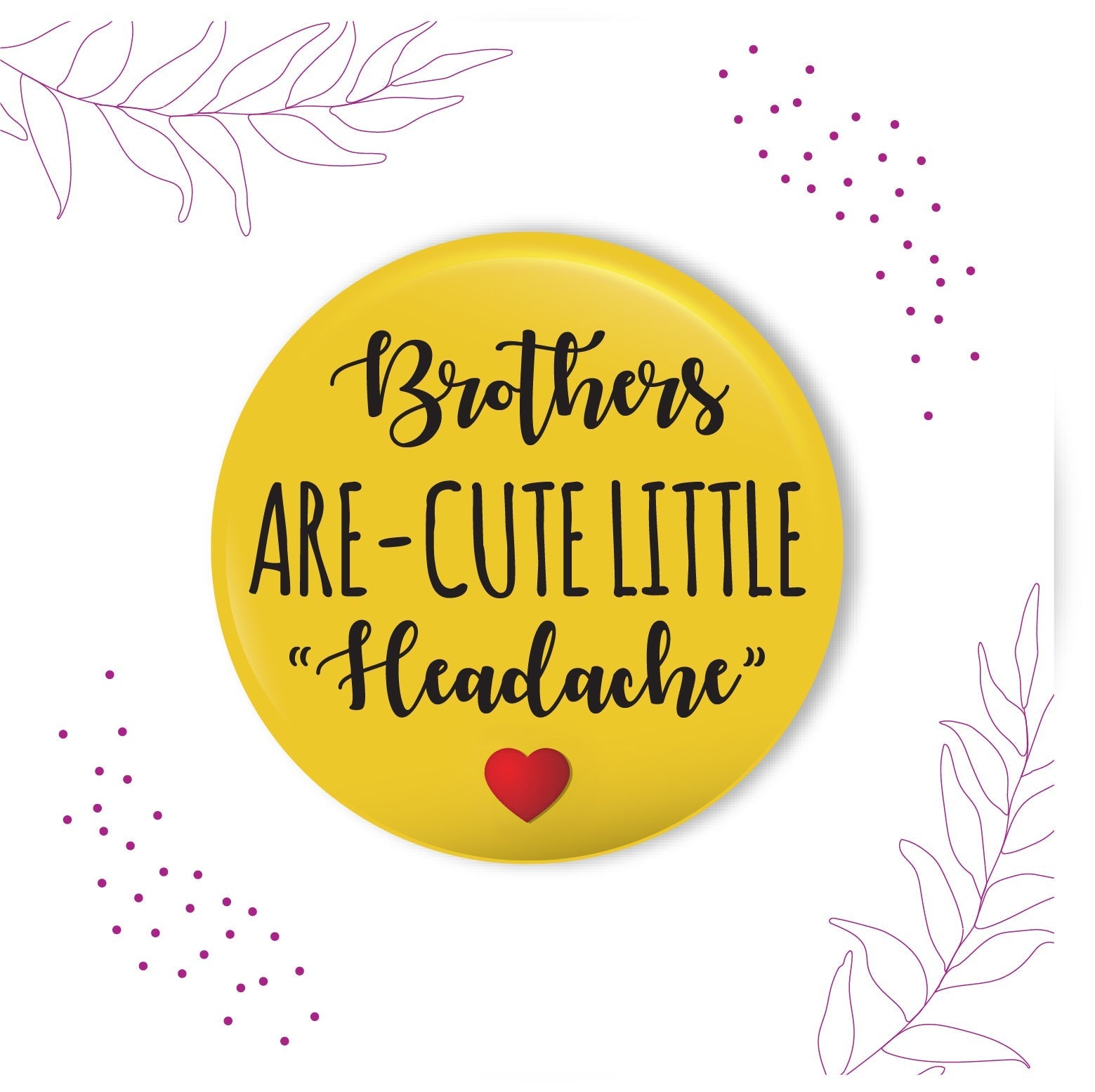 Indianvibez Brothers are Cute Little Headache Metal Rakhi with Fridge Magnet - Kids Rakhi - Swadesiicart