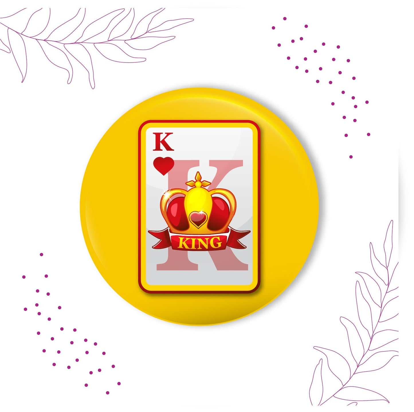 Indianvibez King Bhai Metal Rakhi with Fridge Magnet - Kids Rakhi - Swadesiicart