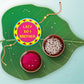 Indianvibez Lazy No 1 Brother Metal Rakhi with Fridge Magnet - Kids Rakhi - Swadesiicart
