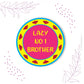Indianvibez Lazy No 1 Brother Metal Rakhi with Fridge Magnet - Kids Rakhi - Swadesiicart